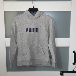 Puma Light Gray Kids Hoodie